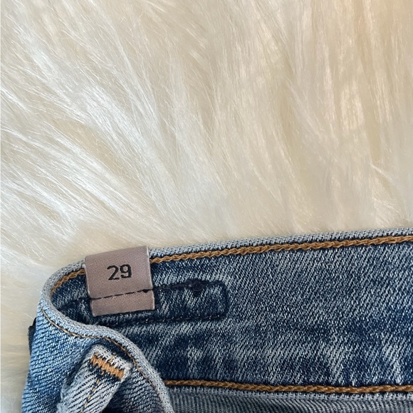 Citizens of Humanity Rocket Crop High Rise Skinny Distressed Denim Size 29 CB 56 - Picture 6 of 12